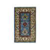 2'x3'6" Blue Super Kazak Pure Wool Geometric Design Hand-Knotted Oriental Rug  - 50915