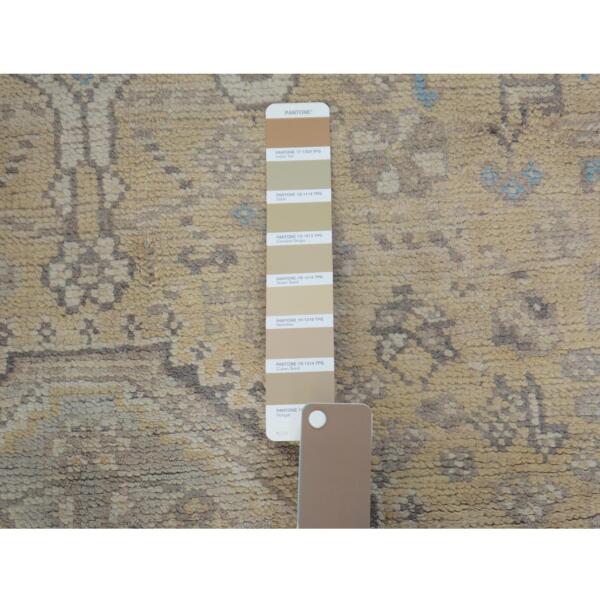 5'4"x8'2" Distressed Colors Vintage And Worn Down Persian Qashqai Pure Wool Oriental Rug  - 57219 - Image 5