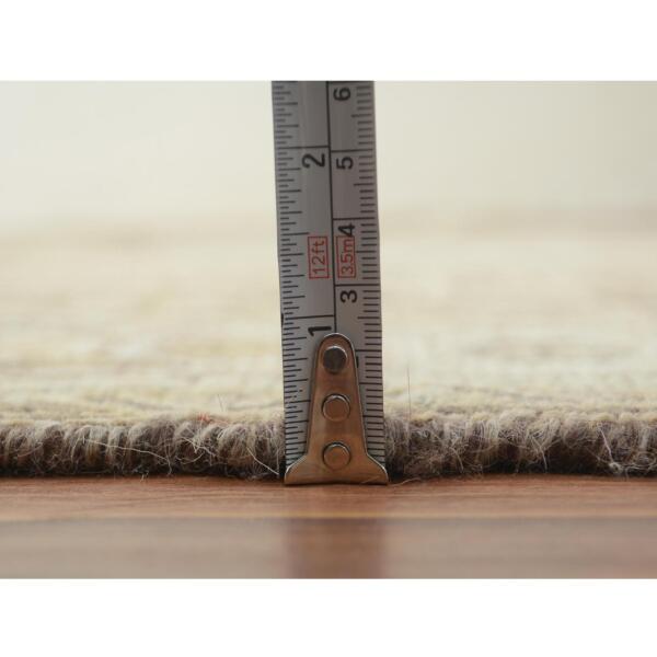 5'4"x8'2" Distressed Colors Vintage And Worn Down Persian Qashqai Pure Wool Oriental Rug  - 57219 - Image 7