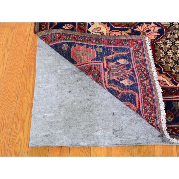 5'3"x10'6" New Persian Hamadan with Camel Hair Medallion Design Hand Knotted Oriental Rug  - 59683 - Image 5