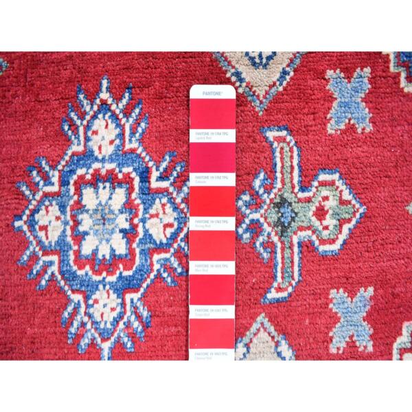 3'10"x17'3" Extra Long Wide Kazak Runner Hand Knotted Natural Wool Oriental Rug  - 59699 - Image 4