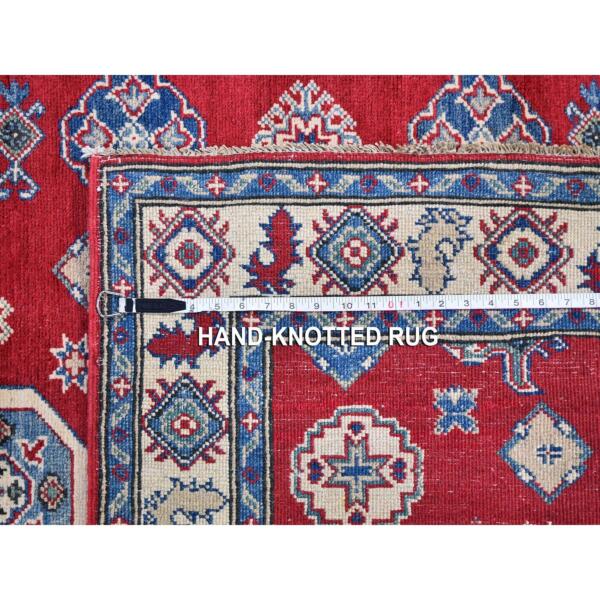 3'10"x17'3" Extra Long Wide Kazak Runner Hand Knotted Natural Wool Oriental Rug  - 59699 - Image 8