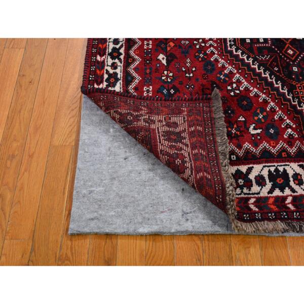 5'4"x6'7" New Persian Shiraz with Dog Figurines Natural Wool Hand Knotted Oriental Rug  - 59782 - Image 5