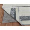 8'2"x9'10" Hand Woven Avant-Garde Stripe Design Flat Weave Kilim Organic Wool Reversible Oriental Rug  - 60121 - Image 4