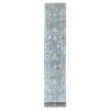 2'6"x19' Blue Angora Oushak With Soft And Vibrant Wool Hand Knotted Oriental XL Runner Rug  - 67032