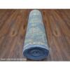 2'6"x19' Blue Angora Oushak With Soft And Vibrant Wool Hand Knotted Oriental XL Runner Rug  - 67032 - Image 5