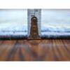 2'6"x19' Blue Angora Oushak With Soft And Vibrant Wool Hand Knotted Oriental XL Runner Rug  - 67032 - Image 6