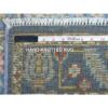 2'6"x19' Blue Angora Oushak With Soft And Vibrant Wool Hand Knotted Oriental XL Runner Rug  - 67032 - Image 7