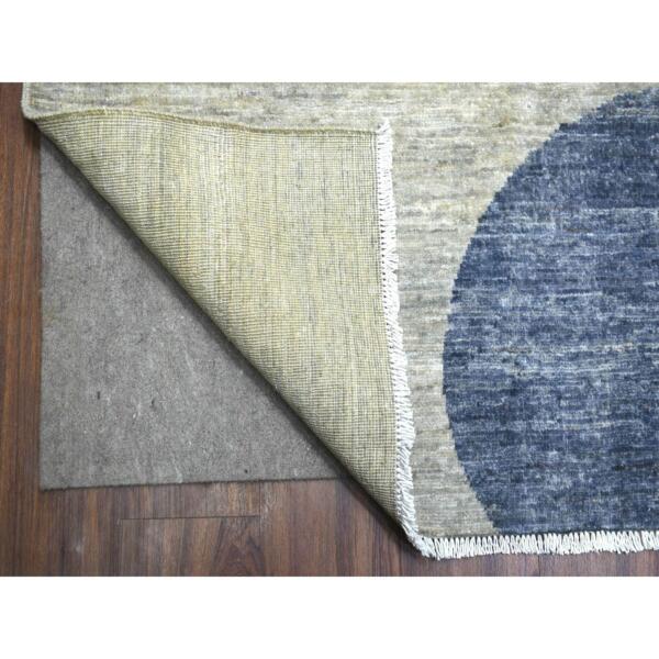 9'1"x12' Colorful, The Circles, Densely Woven, Hand Knotted, Natural Dyes, Soft and Shiny Wool Oriental Rug  - 72262 - Image 6