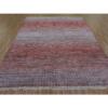 8'x9'10" Red Chiaroscuro Collection, Hand Knotted, Extra Soft Wool, Oriental Rug  - 79188 - Image 4