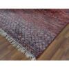8'x9'10" Red Chiaroscuro Collection, Hand Knotted, Extra Soft Wool, Oriental Rug  - 79188 - Image 8