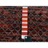 8'x9'10" Red Chiaroscuro Collection, Hand Knotted, Extra Soft Wool, Oriental Rug  - 79188 - Image 9