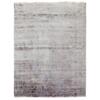 8'10"x11'9" Silver Gray, Wool and Silk Hand Knotted, Broken Erased Persian Tabriz Design, Oriental Rug  - 79278