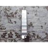 8'10"x11'9" Silver Gray, Wool and Silk Hand Knotted, Broken Erased Persian Tabriz Design, Oriental Rug  - 79278 - Image 9