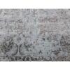 8'10"x11'9" Silver Gray, Wool and Silk Hand Knotted, Broken Erased Persian Tabriz Design, Oriental Rug  - 79278 - Image 10