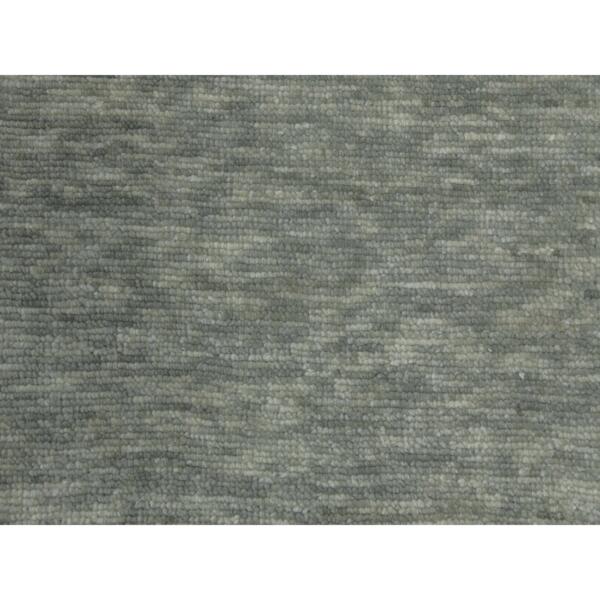 12'2"x18'3" Camouflage Green, Geometric Art Deco Collection, Natural Wool Hand Knotted, Oversized Oriental Rug  - 79414 - Image 9