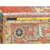 4'x5'9" Terracotta Red, Afghan Peshawar with Large Medallion  Heriz Design, Natural Dyes, Pure Wool, Hand Knotted, Oriental Rug  - 82921 - Image 8