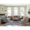 8'x10'1" Deep Space Gray, Dense Weave Persian Knot, Natural Wool Hand Knotted, Abstract Design, Oriental Rug  - 83068 - Image 3