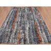 8'x10'1" Deep Space Gray, Dense Weave Persian Knot, Natural Wool Hand Knotted, Abstract Design, Oriental Rug  - 83068 - Image 4